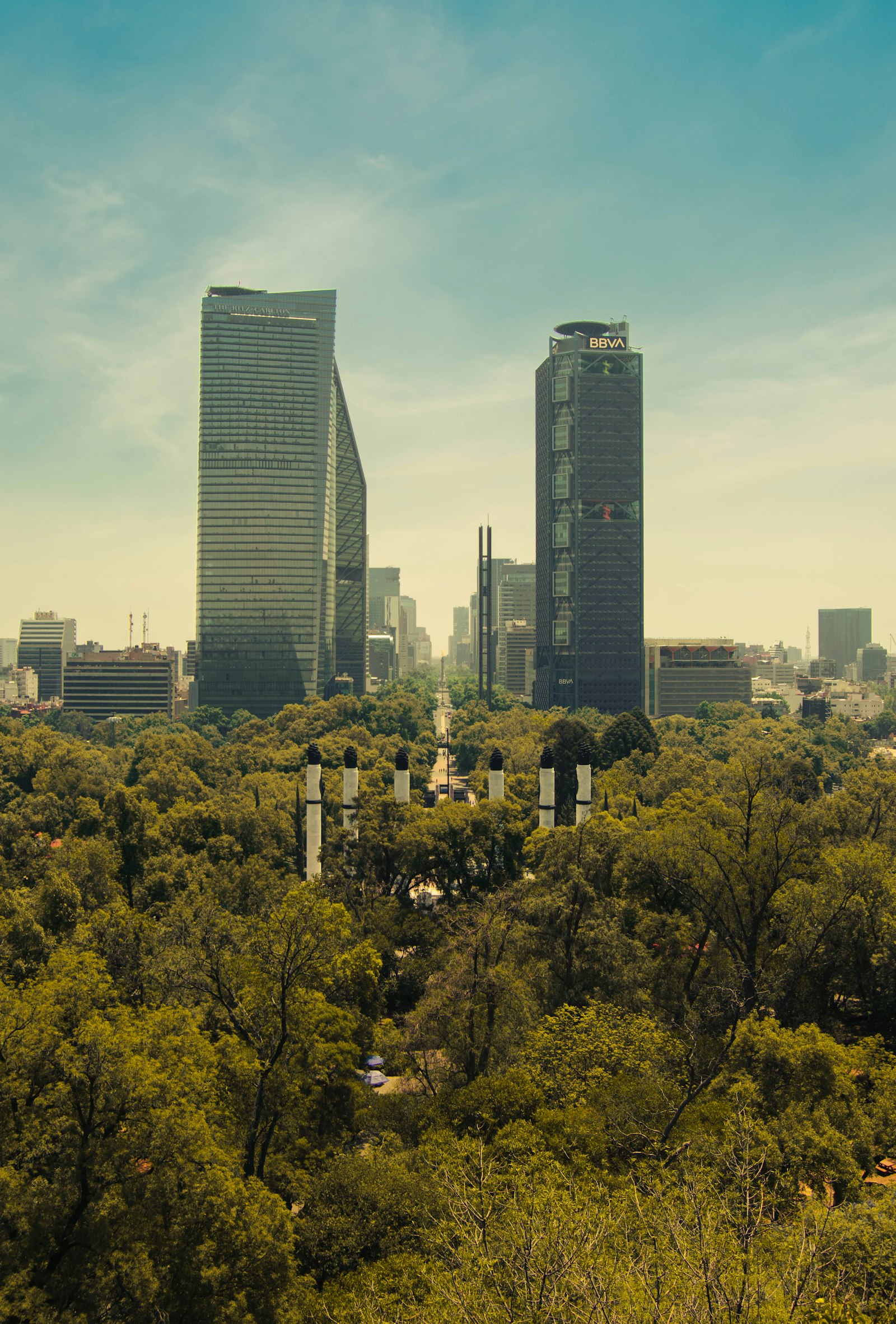 Residential high-rises in Mexico City